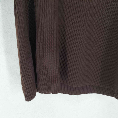 オーラリー AURALEE SUPER FINE WOOL RIB KNIT BIG P/O メンズ  3